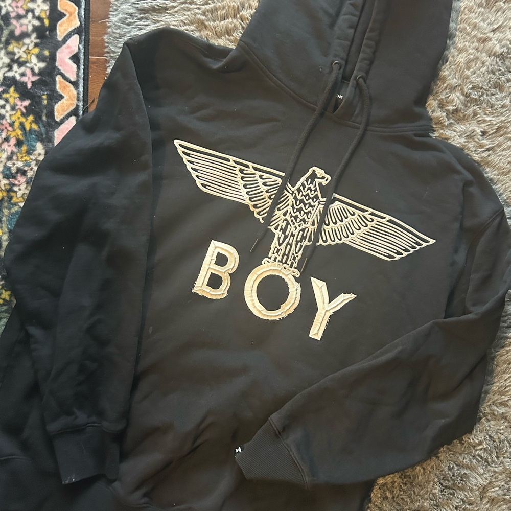 BOY London Black Hoodie with Eagle Logo size large